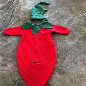 Baby Halloween Hot Stuff Hot Pepper Costume Fleece Bunting 6–9 Months